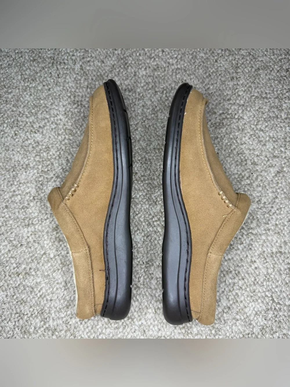 NWT L. B. Evans suede leather clog slipper